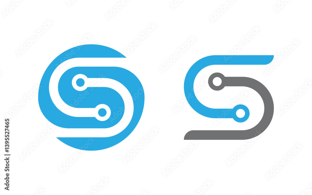 Technology Circuit Modern icon Logo design Template v.3 Technology Circuit Modern icon Logo design Template v.3
