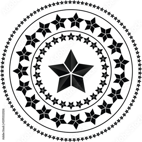 Art & Illustration, Adobe Illustrator Artwork, Tatoo ,Intricate Mandala Design with Decorative Patterns	