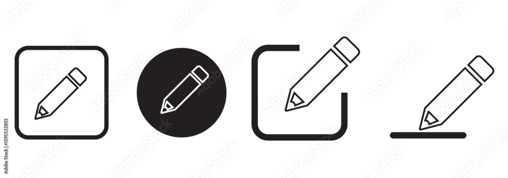 Edit icon vector. Pencil icon. sign up Icon vector Edit icon vector. Pencil icon. sign up Icon vector