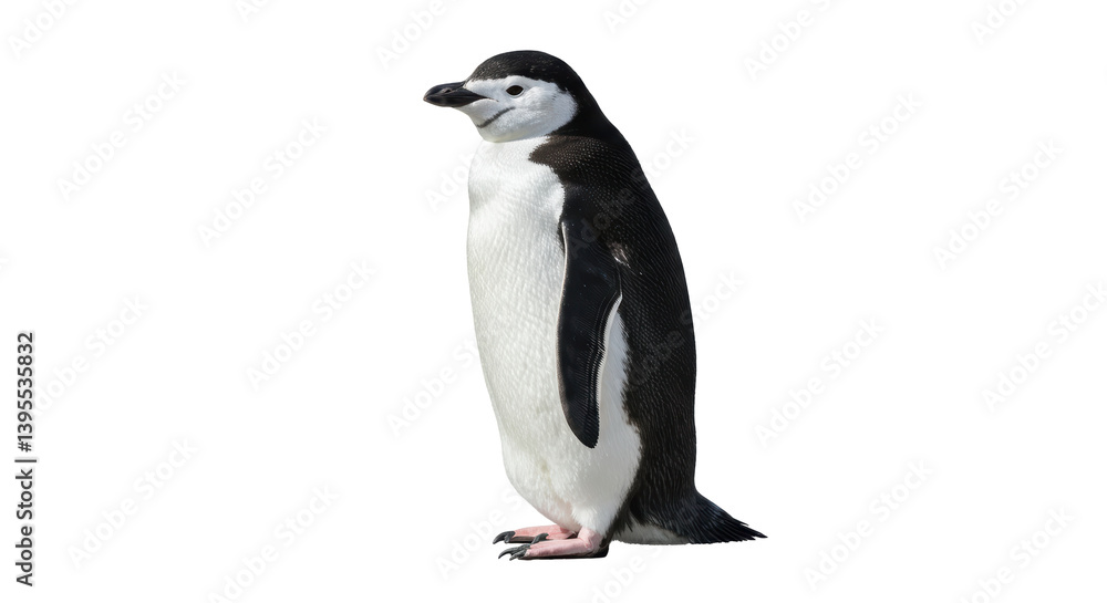 Obraz premium Isolated Chinstrap Penguin Standing