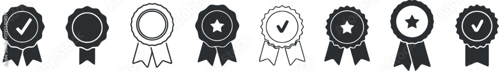 Certificate Badge Icon - Premium Quality Seal Stamp, Achievement Badge, Profile Verification, Quality Mark, Vector Check Mark, Approval Sign Certificate Badge Icon - Premium Quality Seal Stamp, Achievement Badge, Profile Verification, Quality Mark, Vector Check Mark, Approval Sign