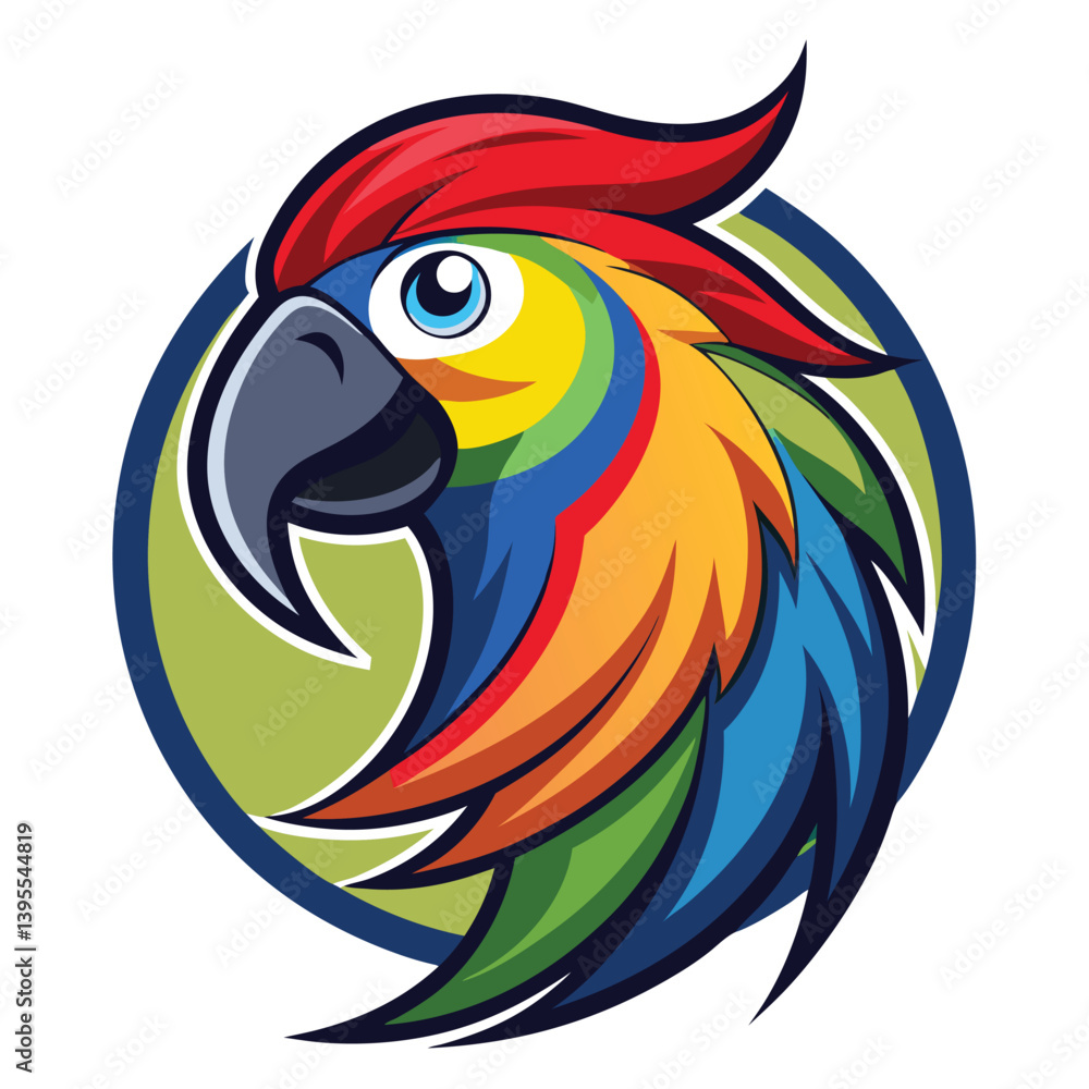 Fototapeta premium colorful-parrot------logo.eps