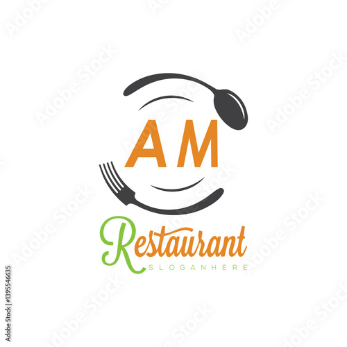 initial monogram logo With restaurant Culinary Circle shape Taste of Tradition logo design.
