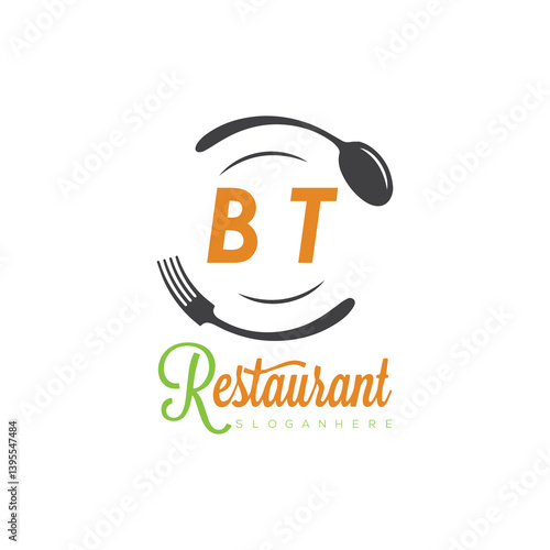 initial monogram logo With restaurant Culinary Circle shape Taste of Tradition logo design.
