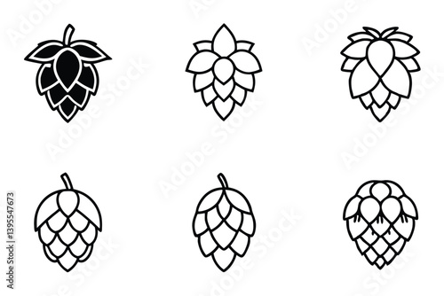 Hop Icon Creative Graphic Art for Logos