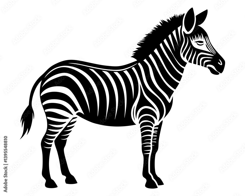 Zebra Vector Silhouettes & SVG Icons | Wild Animal & Safari Crafts & Digital Designs