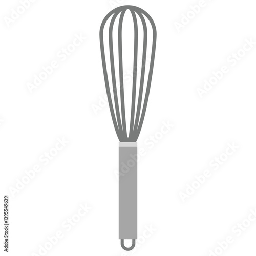 Hand whisk vector cartoon illustration isolated on a white background.
