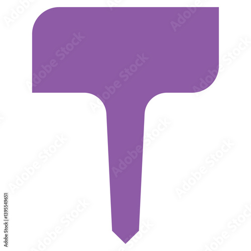 Garden plant label vector cartoon illustration isolated on a white background.