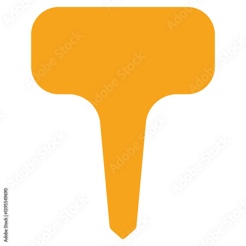 Plant tag vector cartoon illustration isolated on a white background.