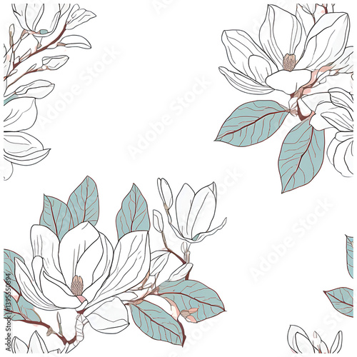 floral background with flowers