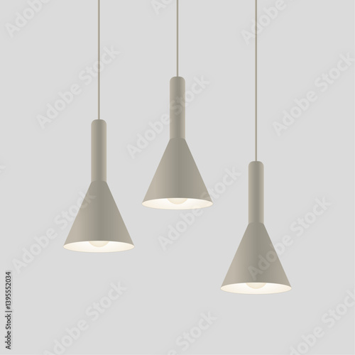 pendant lamp, realistic design