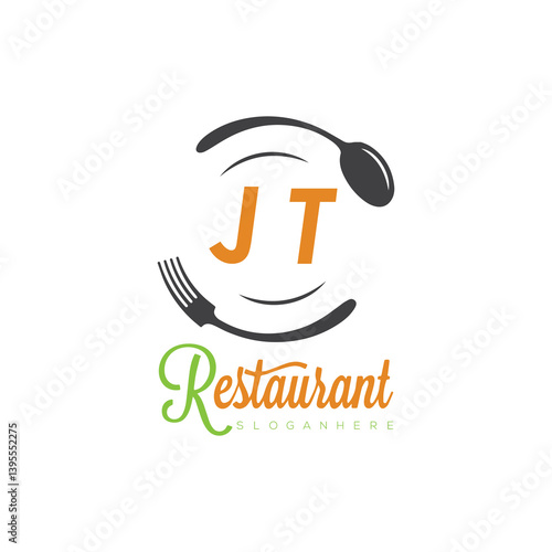 initial monogram logo With restaurant Culinary Circle shape Taste of Tradition logo design.
