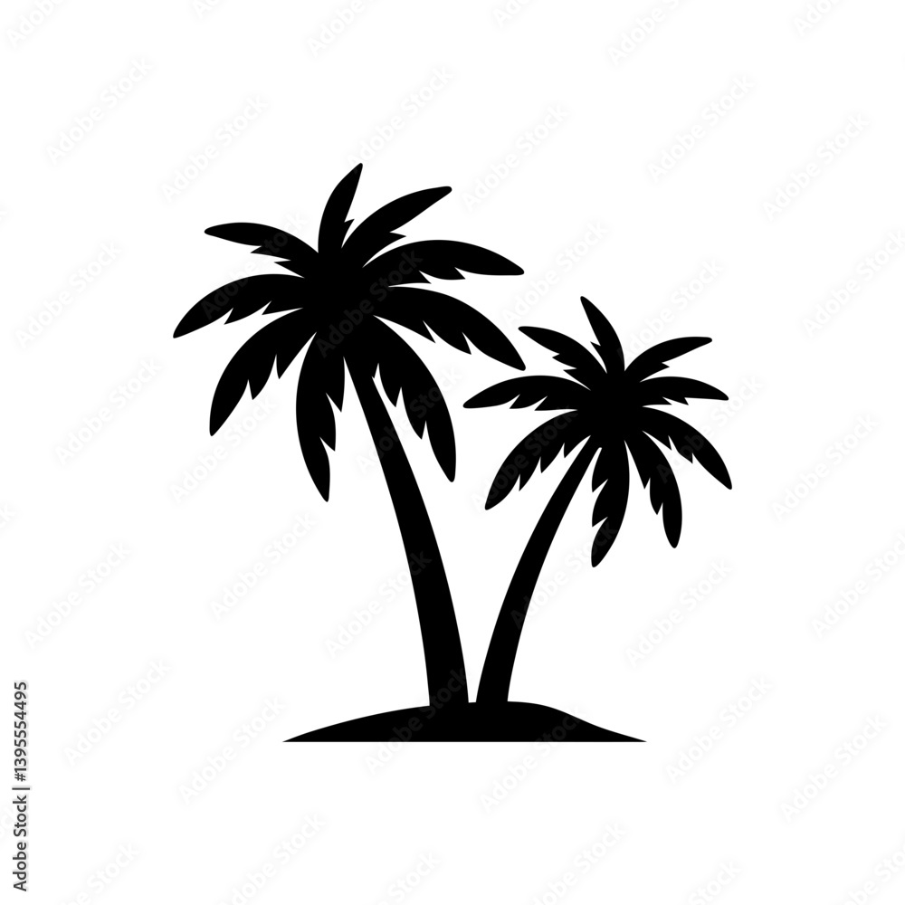 Obraz premium palm tree silhouette