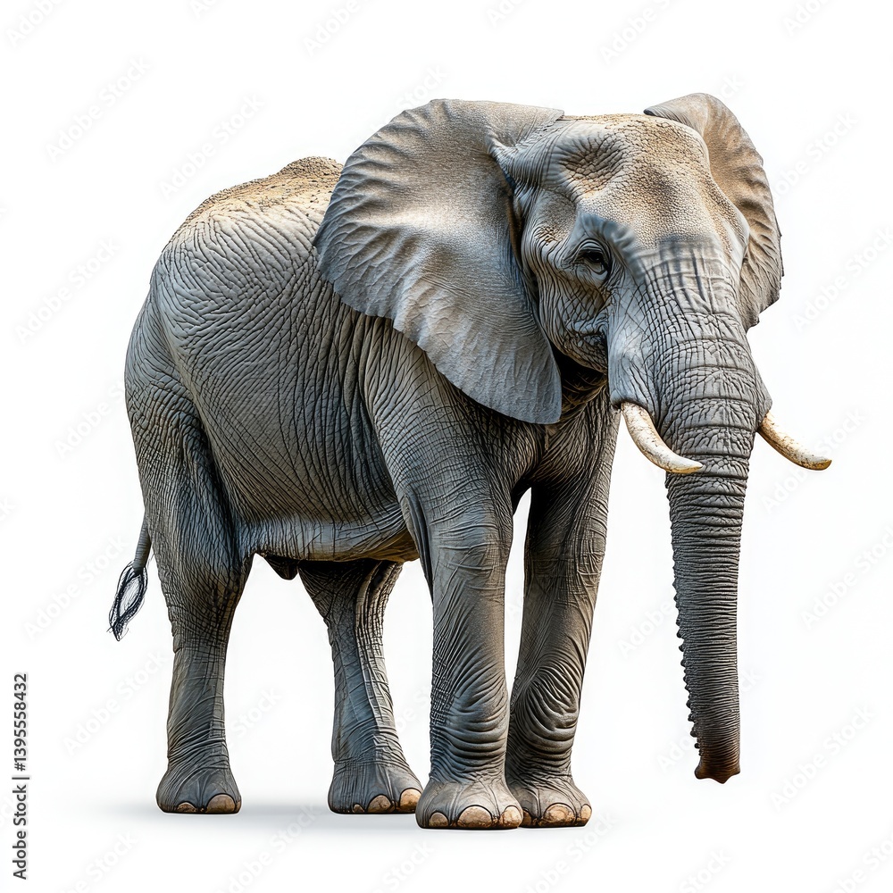 Fototapeta premium Majestic African elephant portrait