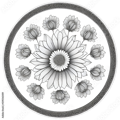 vector illustration of a flower