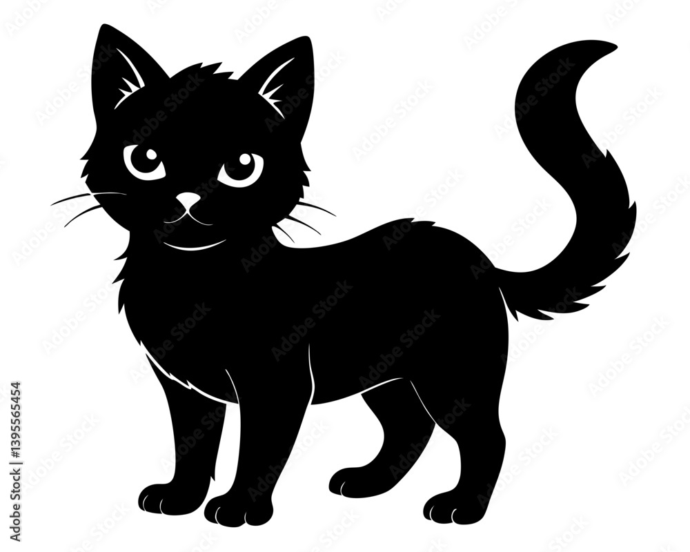 Kitten Vector Silhouettes & SVG Icon Kitten Vector Silhouettes & SVG Icon