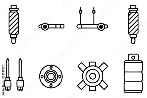 liftforce gt line art minimal supercar illustration style.