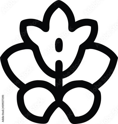 wallflower, waxflower, verbena, wisteria , flower logo