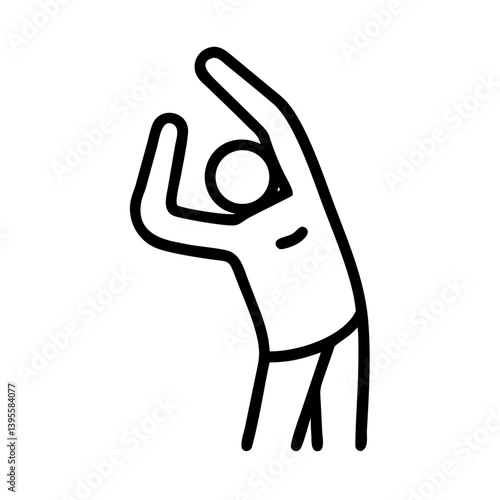 Person stretching arms in a relaxed posture against white background  