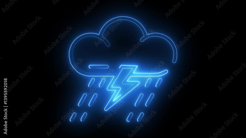 Glowing neon line Cloudy with snow icon isolated on black background. Cloud with snowflakes. Single weather icon. Snowing sign. 4K Video Glowing neon line Cloudy with snow icon isolated on black background. Cloud with snowflakes. Single weather icon. Snowing sign. 4K Video
