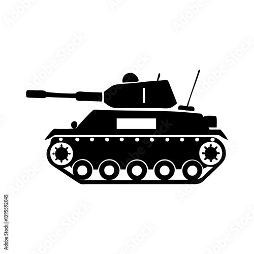 tank icon, tank silhouette vector illustration-simple silhouette illustration of tank, perfect for tank logos and icons