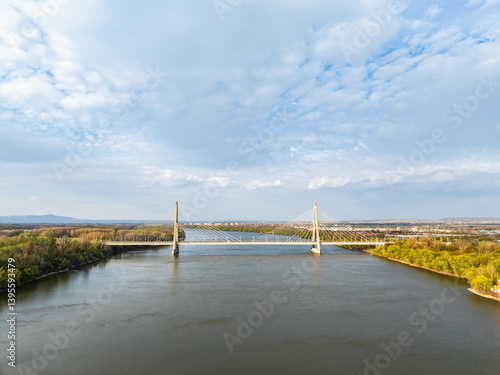 Photography Budapest Megyeri Híd, (Megyeri Bridge), Hungary