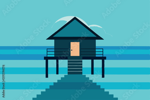 an-overwater-bungalow-with-steps-leading-down-into