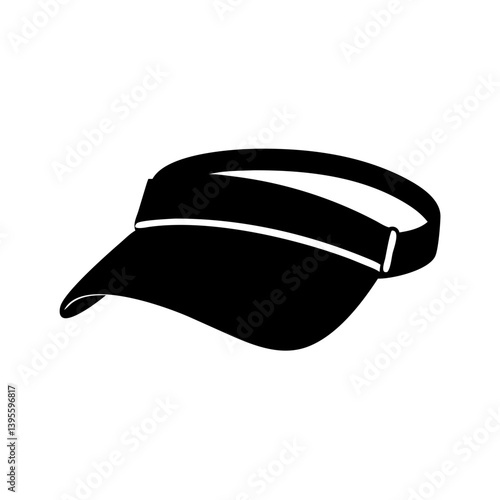 visors icon, visors silhouette vector illustration-simple silhouette illustration of visors, perfect for visors logos and icons