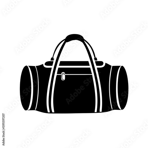 duffel bags icon, duffel bags silhouette vector illustration-simple silhouette illustration of duffel bags, perfect for duffel bags logos and icons