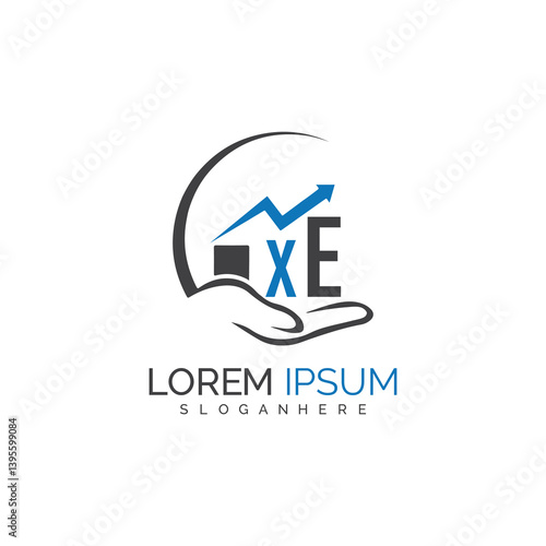 Free Download initial monogram logo With the upward progress suggested by the arrow design.
 - GFXLoad