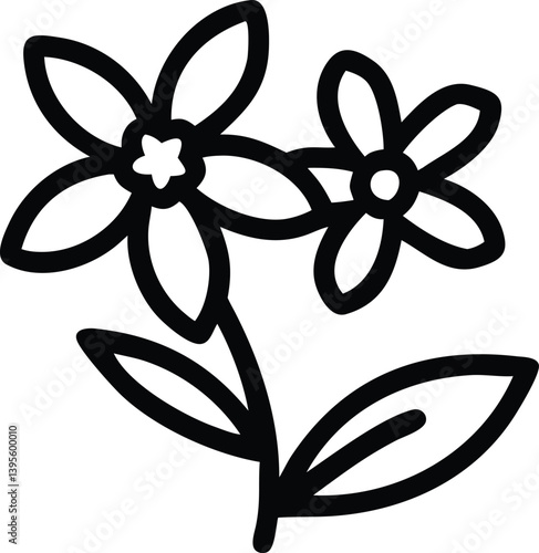wallflower, waxflower, verbena, wisteria , flower logo