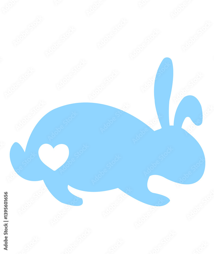 Easter bunny clip art design on plain white transparent isolated background for card, shirt, hoodie, sweatshirt, apparel, tag, mug, icon, poster or badge Easter bunny clip art design on plain white transparent isolated background for card, shirt, hoodie, sweatshirt, apparel, tag, mug, icon, poster or badge