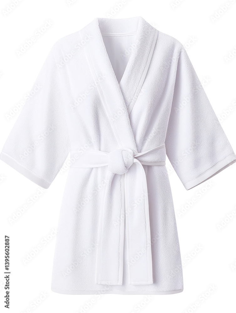 Relaxing white robe costume cutout background for spa events cozy indoor setting professional photography view Relaxing white robe costume cutout background for spa events cozy indoor setting professional photography view