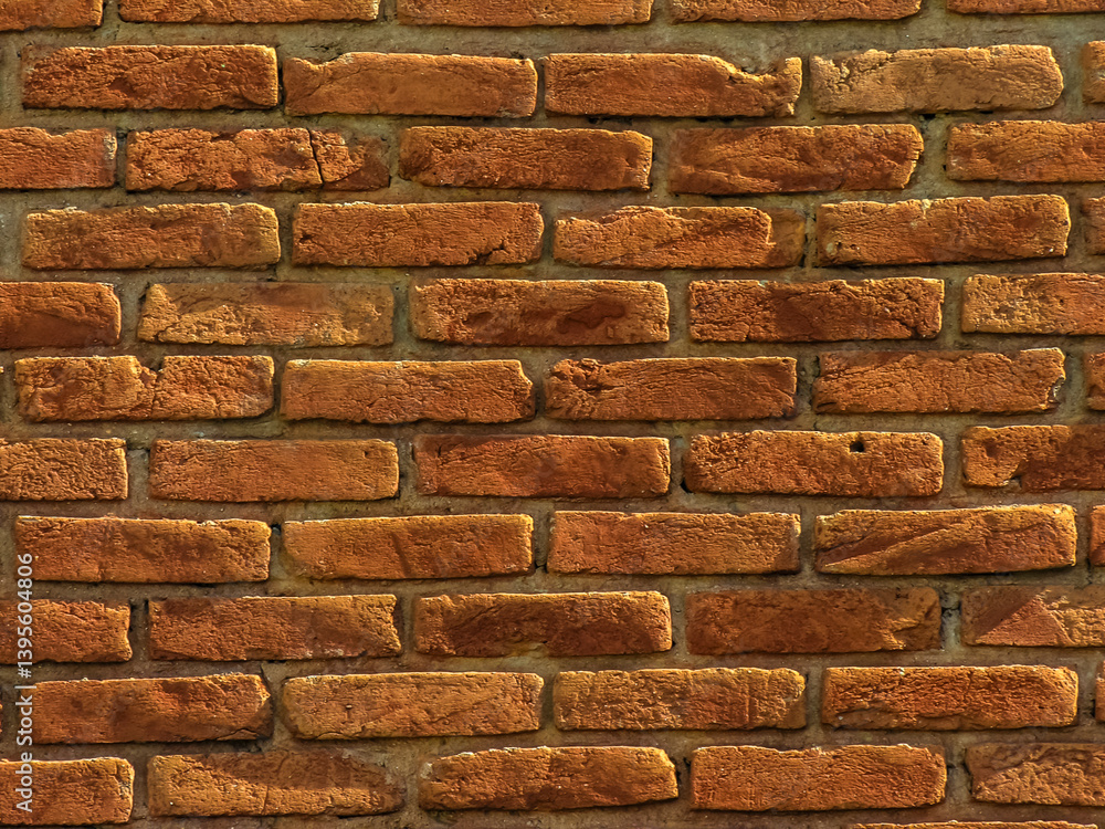 Beautiful old grounge brick wall texture or background in Brazil