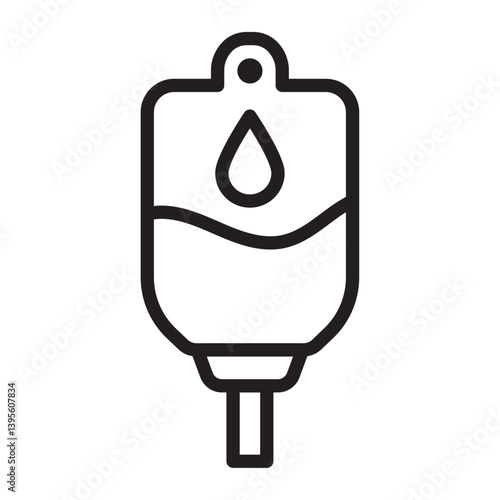 blood glucose icon outline collection in black and on white background