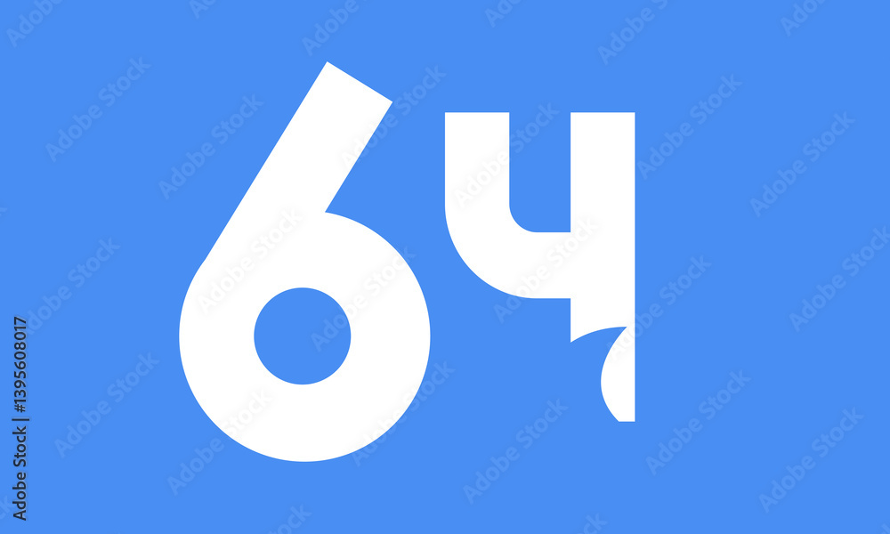 Shark logo number simple modern blue