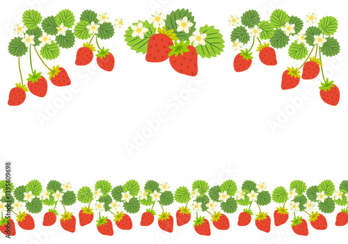 いちごのフレーム_上下