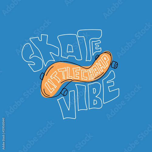 Skate Vibe Little Champ vecor graphic design