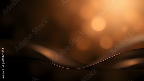 elegant dark blur background with espresso brown and bronze tones, soft flowing gradient and subtle shine