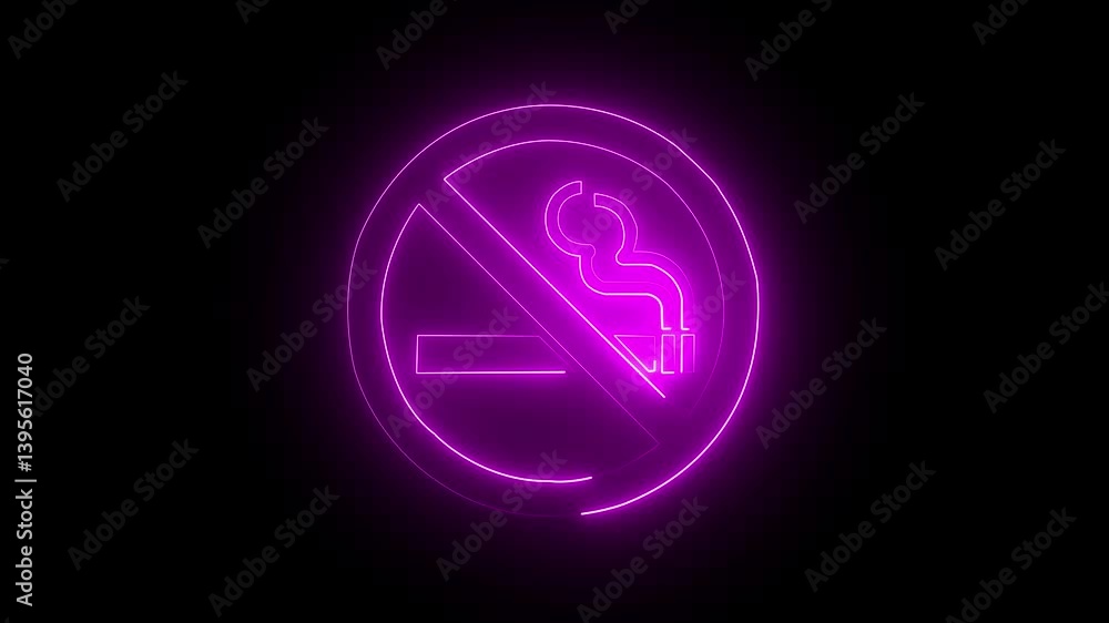 Glowing neon icon isolated on black background. 4k Video motion graphic animation Glowing neon icon isolated on black background. 4k Video motion graphic animation
