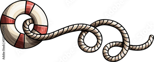 Doodle cartoon funny Lifebuoy