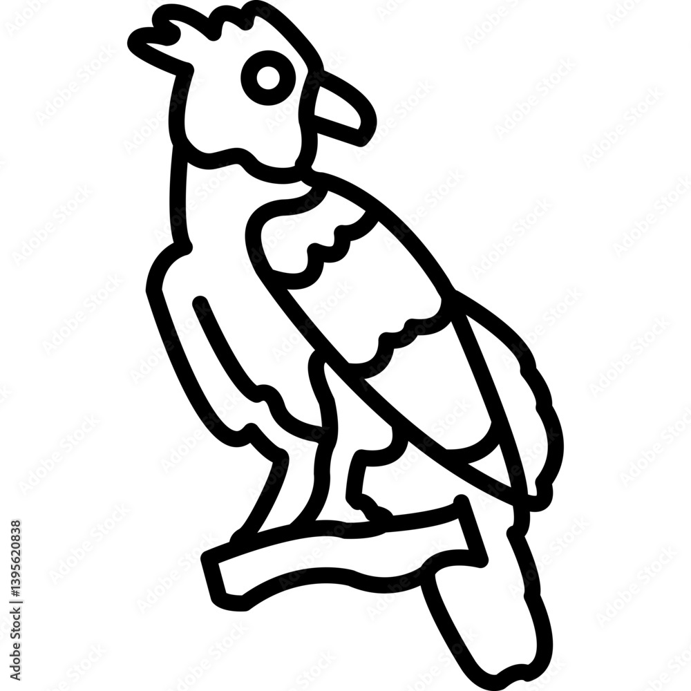 Naklejka premium Harpy Eagle Icon