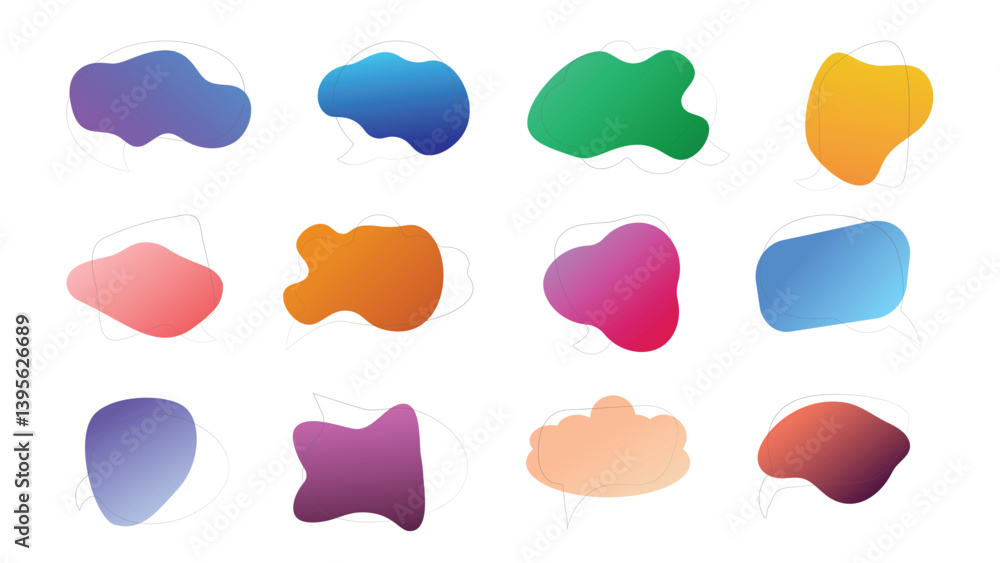 Collection of speech bubbles with copy space Collection of speech bubbles with copy space