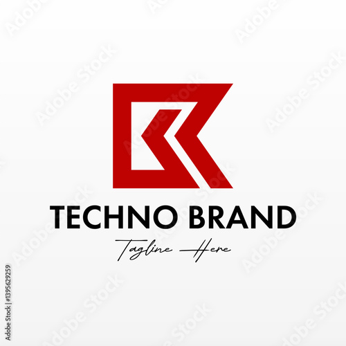 Free Download Monogram letter BR logo design template - GFXLoad