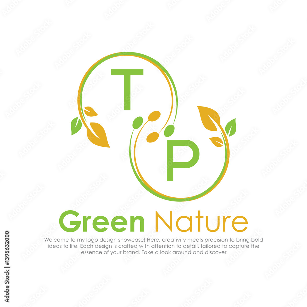 initial monogram logo for Green nature With circle shape creative design.
initial monogram logo for Green nature With circle shape creative design.