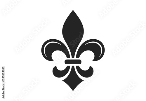 Black Fleur de lis Icon vector illustration