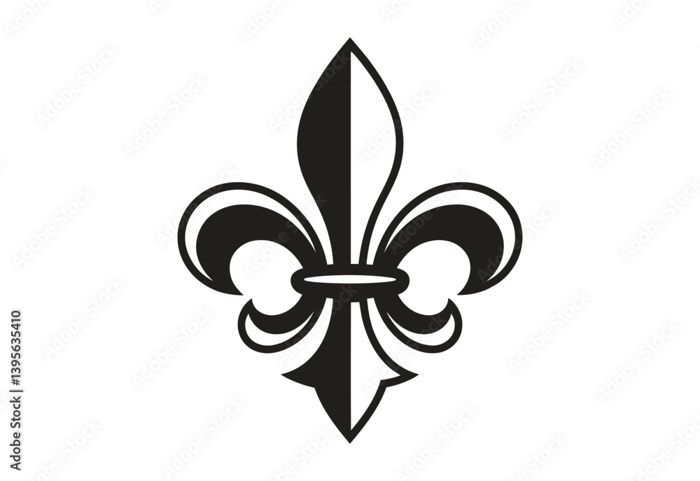 Black Fleur de lis Icon vector illustration Black Fleur de lis Icon vector illustration