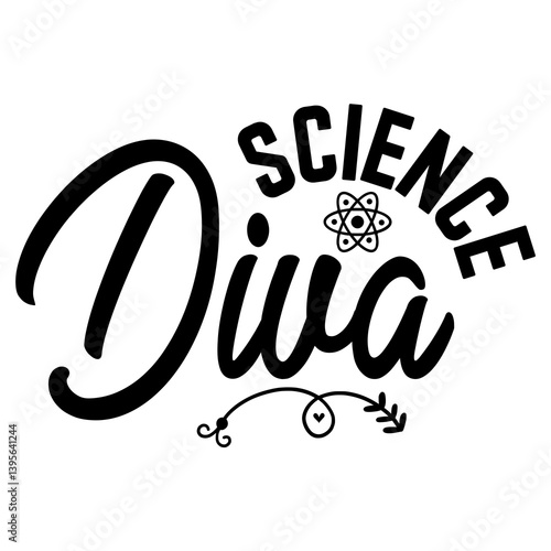 Science diva SVG Design

