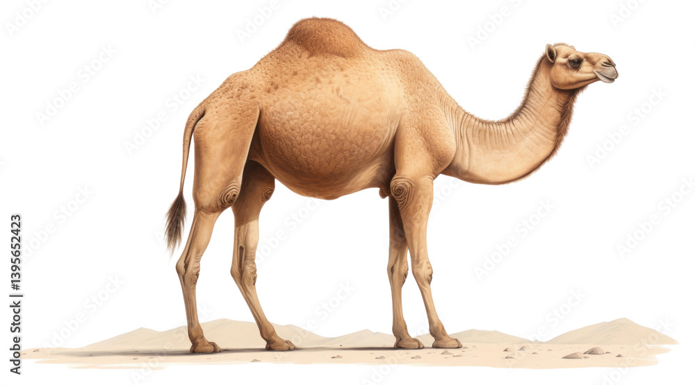 Obraz premium PNG Camel wildlife drawing animal.