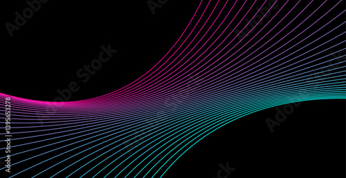 sfondo, linee sottili, curva, linee curve, onda, sfondo nero